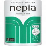 Nepia Japan Premium туалетная бумага 4 рулона по 30 метров, двухслойная (премиальная, прочная, мягкая)
