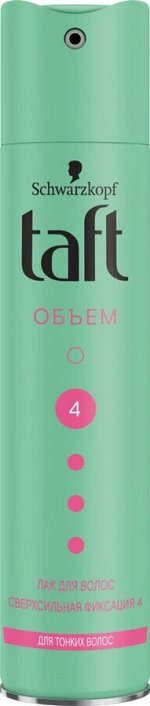 Тафт, Лак  волос Объём, для тонких волос, сверхсильная фиксация 4, 225 мл, Taft