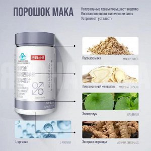 Нотленд Для мужчин, энергия и работоспособность, Мака+ Женьшень + Нони,  30 таблеток