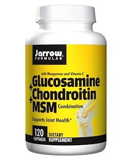 Jarrow Formulas, Глюкозамин + Хондроитин + МСМ, 120 капсул