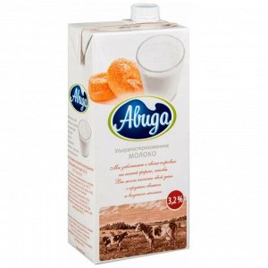 Молоко Авида ультрапастеризованное 3,2% 970мл