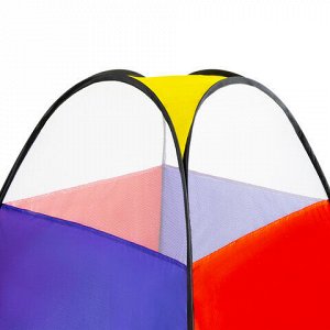 Детская игровая палатка-лабиринт с 2 тоннелями и кубом, 4 в 1, в сумке, BRAUBERG KIDS, 665171