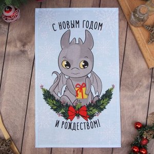 Полотенце «Доляна. Дракон», 28x46 см, 100% хлопок, рогожка 164 г/м²