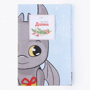 Полотенце «Доляна. Дракон», 28x46 см, 100% хлопок, рогожка 164 г/м²