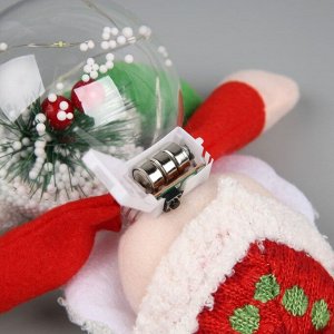 Ёлочная игрушка «Дед Мороз», от батареек, свечение мульти