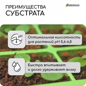 Субстрат кокосовый в брикете, 4 л, универсальный, Greengo