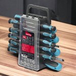 Набор отверток и головок 44 предмета, SL, PH, TORX, головки, магнит, CR-V, Smartbuy Tools (SBT-SCN-44P1)