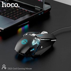 Игровая Проводная мышка мышь для ПК ноутбука HOCO DI21 Cool Gaming с LED подсветкой