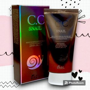 [EKEL] CC крем с экстрактом муцина улитки, C.C Snail SPF50+ PA+++ 50 мл