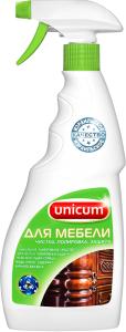 UNICUM Средство для чистки и полировки мебели 500мл 3в1/12