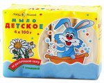 НЕВСКАЯ КОСМЕТИКА®️Мыло туалетное &quot;ДЕТСКОЕ&quot; с ромашкой, 4х100г