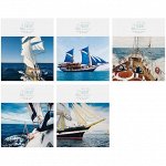 Тетрадь 48л. А5 клетка &quot;Корабли. Yacht club&quot;, глянцевый УФ-лак