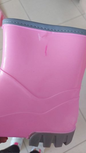 Сапожки резиновые розовый