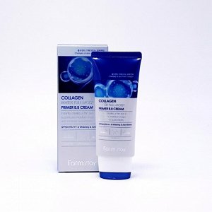 Farm Stay Collagen Water Full Moist Primer B.B, Cream - Увлажняющий анти-возрастной ВВ-праймер крем 50 гр