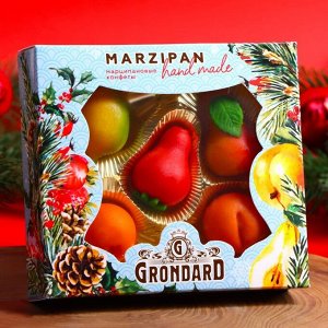 Конфеты Grondard с корпусом из марципана «Миндальное лакомство» фрукты, 100