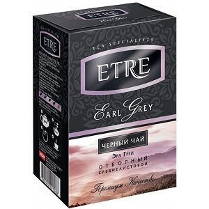 «ETRE», чай «Earl Grey» черный среднелистовой с бергамотом, 100 г