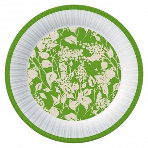 Набор бумажных тарелок ЭКО-стиль, 6 шт d=180 мм