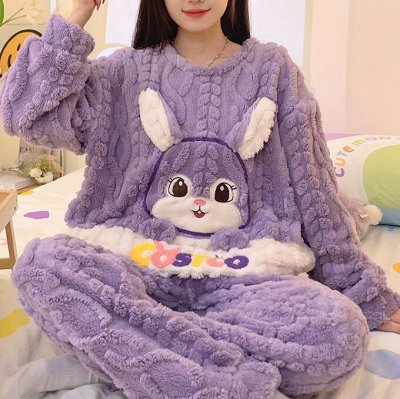 ПЛЮШЕВЫЕ ПИЖАМЫ🤩 Мягкие, тёплые, модные, классные. Женская домашняя ...