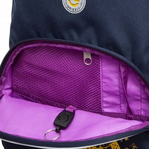 Рюкзак школьный GRIZZLY с карманом для ноутбука 13", анатомической спинкой, для девочки