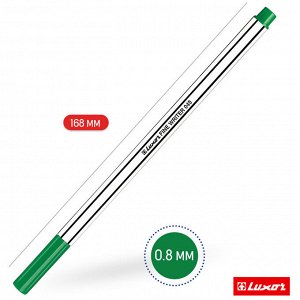 Ручка капиллярная Luxor &quot;&quot;Fine Writer 045&quot;&quot; зеленая, 0,8мм