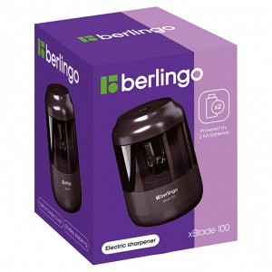 Точилка электрическая Berlingo ""xBlade 100"" 1 отверстие, с контейнером, картон. упаковка