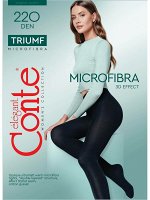 Triumf 220 колготки (Conte) микрофибра,двухслойная вязка — эффект «сэндвич»