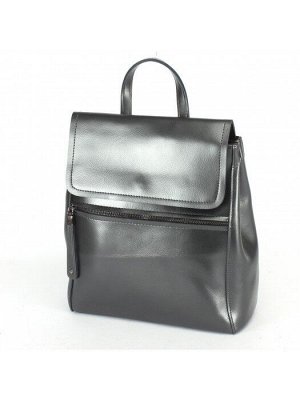 Рюкзак жен натуральная кожа JRP-1005,   (change)  1отд,  5внут+2внеш/карм,  серый/металлик 229677