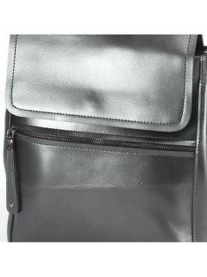 Рюкзак жен натуральная кожа JRP-1005,   (change)  1отд,  5внут+2внеш/карм,  серый/металлик 229677