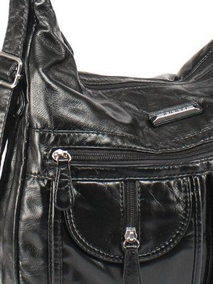Сумка женская искусственная кожа Guecca-RY 103  (рюкзак change),  2отд,  черный 258250