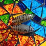 Бусина Дзи Денежный крюк хрусталь 3 см