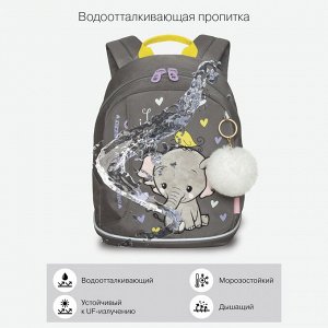 Рюкзак детский дошкольный с одним отделением, для девочки Слоненок