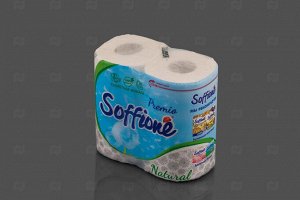 Бумага туалетная Pure White Белая 2сл "Soffione" (4 рул.) арт. 10900001