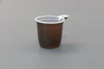 Чашка кофейная (200 мл) фопос (50 шт.) бело-коричневая