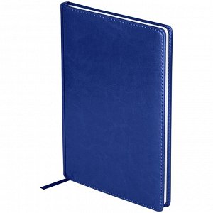 Ежедневник недатированный, А4, 136л., кожзам, OfficeSpace "Nebraska", синий
