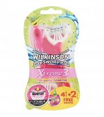 Cтанки одноразовые Schick Xtreme 3 Beauty с 3 сгибаемыми лезвиями, 6шт