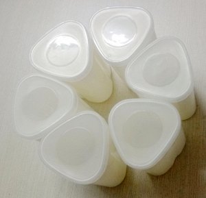 Стакан с крышкой для йогурта, пищ. пластик 200 мл., 1 шт.