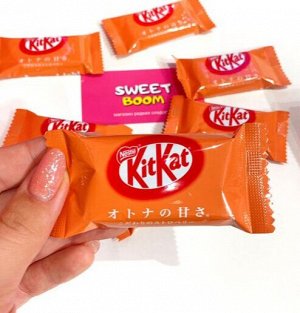 Японский Kit Kat Mini Кит Кат Мини со вкусом клубники /  Kit Kat Mini Strawberry / КитКат клубника / KitKat 18 гр Японские сладости