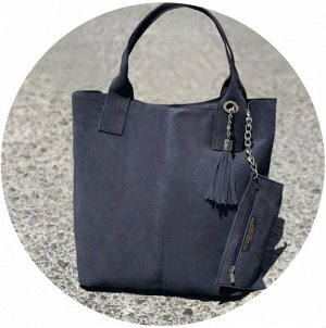 Сумка-шоппер Ab.Zapatos Pelle SHOPPER ser (590) gris oscuro