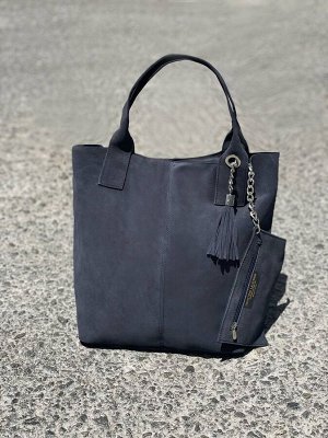 Сумка-шоппер Ab.Zapatos Pelle SHOPPER ser (590) gris oscuro