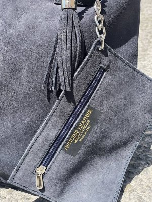 Сумка-шоппер Ab.Zapatos Pelle SHOPPER ser (590) gris oscuro