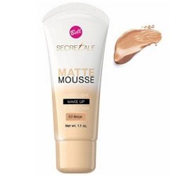 Bell Secretale Matte Mousse - Крем-мусс тональный матирующий, тон 03, 30 мл