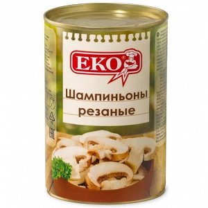 Грибы Шампиньоны резаные 400гр ж/б (ЭКО)
