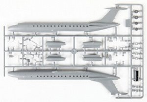 zvezda Конструктор звезда Пассажирский авиалайнер Ту-134 А/Б-3 1:144 58дет 28.5см