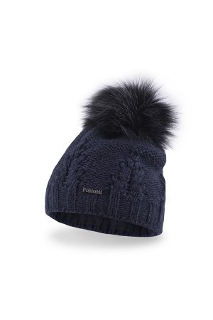 Комплект PAMAMI зимний 17549+14603+R шапка+снуд тёмно-синий
