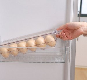 Контейнер для хранения яиц с крышкой / 18 ячеек, 32,5 x 16,5 x 8 см