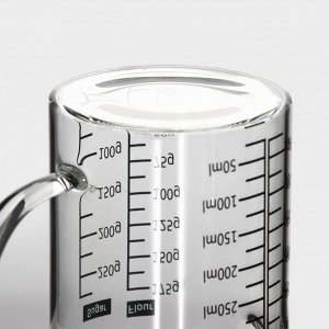 Кувшин для воды BellaTenero «Эко», 350 мл, 12,5×7,5×11,5 см, стекло, с бамбуковой крышкой, мерная шк
