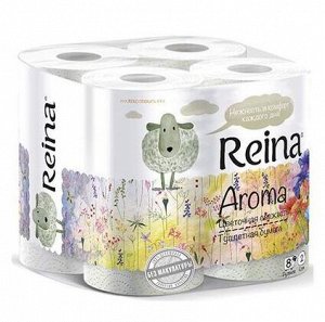 Туалетная бумага Reina Aroma Цветочная свежесть, 8 шт\уп