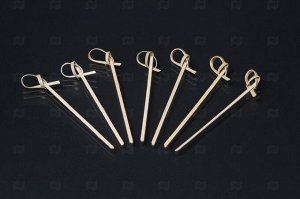 Деко-пика Aviora Завиток бамбуковая 9 см (100 шт) арт. 401-463