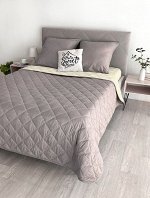 Комплект постельного белья с одеялом New Style КМ-005 крем-кофе