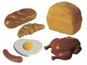 Продуктовый.наб. (хлеб, батон,круассан,плюшка,яичница,курица,сосики.) У549